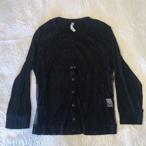 Tom K Nguyen Black Cardigan